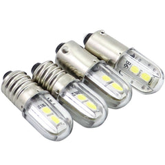 계기용 B9 베이오넷 LED 표시등 전구, 24V, 48V, 110V, 220V, E10 스크류 베이스 신호등