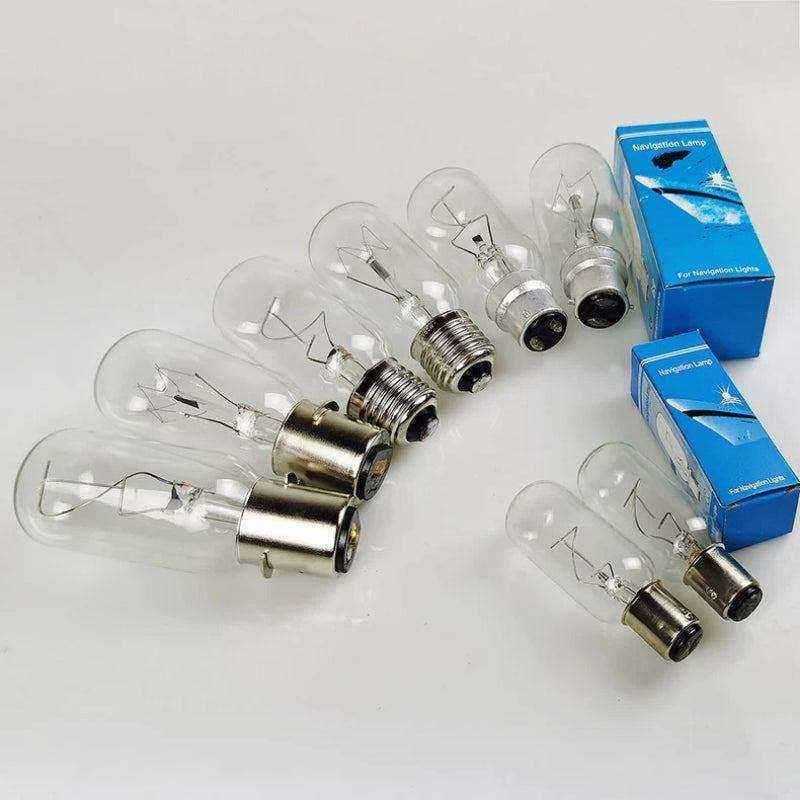 Navigation lamp 220V 40W P28S with clear glass and 1500 hours lifetime