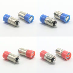 超高亮螺口E10卡口B9 LED按钮开关指示灯泡6.3V 12V 24V 36V 48V