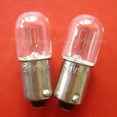 Set of 10 miniature lamp 24v 3w Ba9s indicator bulbs pilot light lamps
