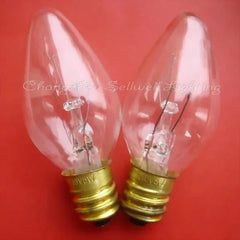 Set of 10 miniature lamps 110V 5W E12 base clear bulbs