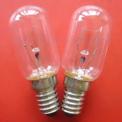 Miniature light 240v 25w E14s bulb with clear glass and metal base