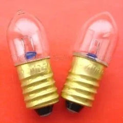Miniature bulb 4V 0.5A E10 base small light bulb set of 2