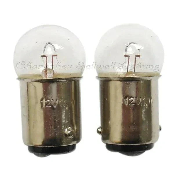 10pcs miniature lamps 12v 10w ba15d g18 indicator bulbs pilot light lamps