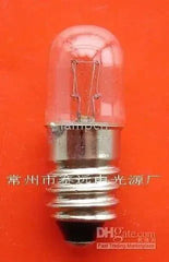minature light lamp a257 e10 t10 30v 2w clear glass bulb with metal base