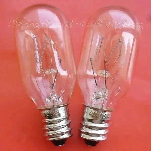 220V 25W E12 signal tower indicator light bulb wholesale pack of 10