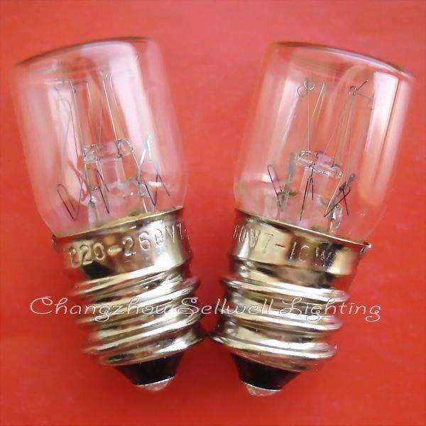 instruments E14 transparent spiral old screw indicator bulbs 12V to 220V pack of 10