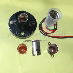 B9 E10 screw bayonet lamp bulb test base and socket components for small lamps