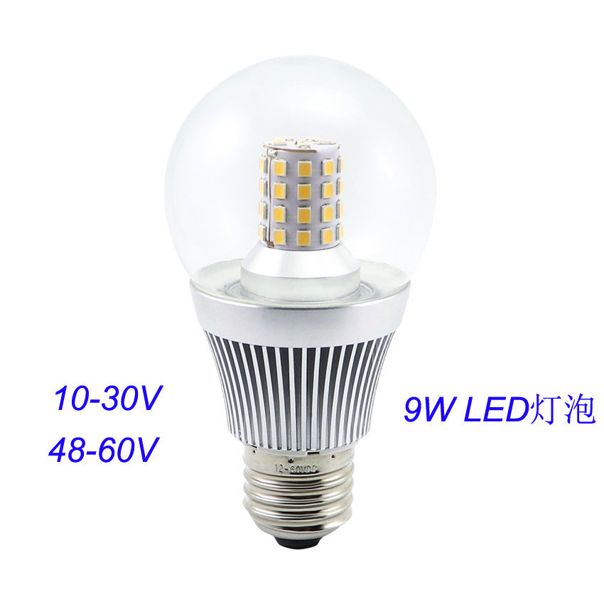 Low voltage light bulb e27 light bulb 12v 48v led bulb high power 9w solar light bulb