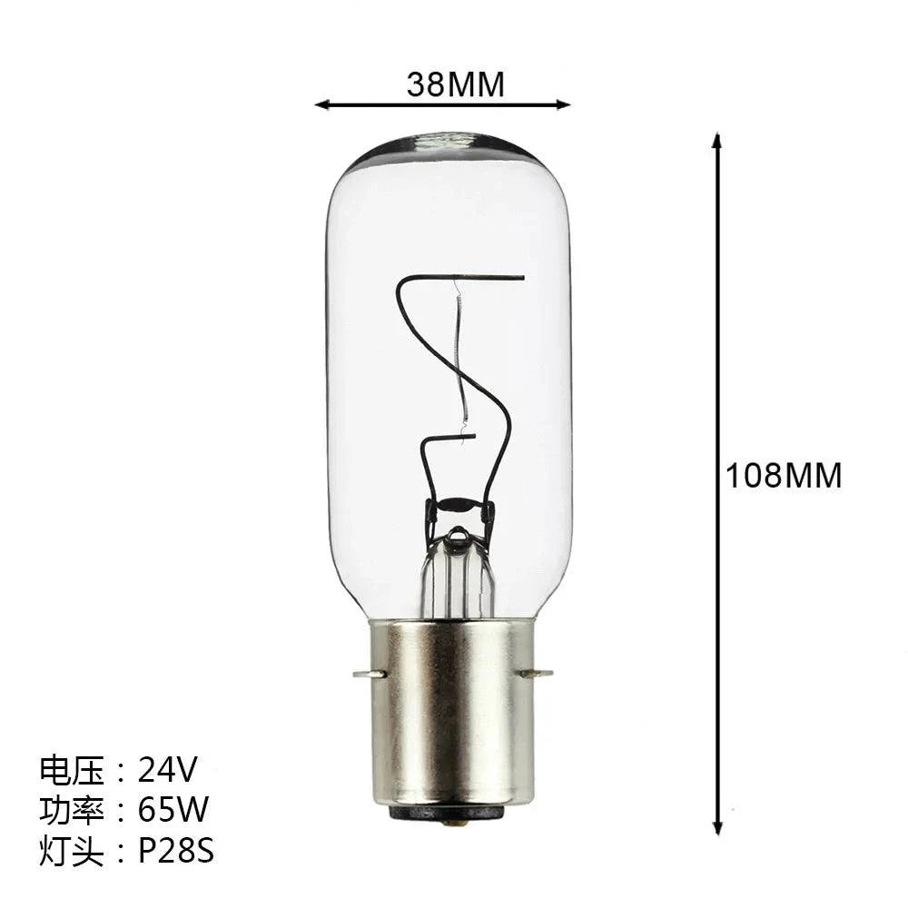 Lâmpada de navegação 220V 110V 65W B22d 38X104 24V 40W P28S E27 Lâmpada para iluminação de navio 