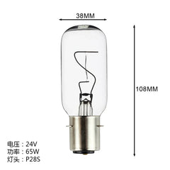 Lâmpada de navegação 220V 110V 65W B22D 38X104 24V 40W P28S E27 Lâmpada para iluminação de navio 