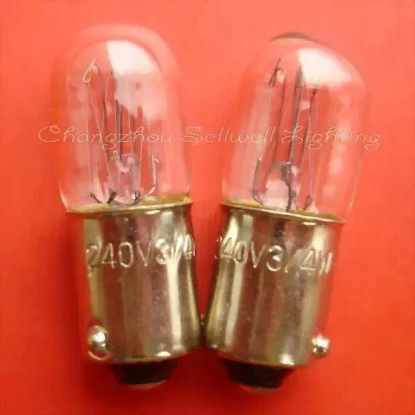 10pcs miniature lamps 240V 3/4W E10 base 10x28mm LED bulbs