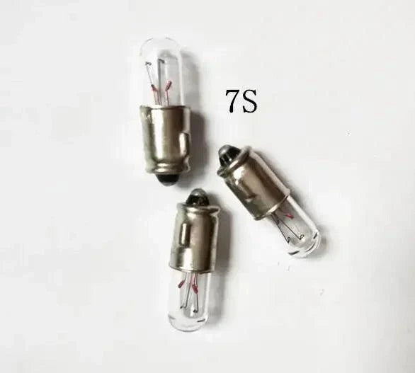 Mf6 bulb 24V instrument and equipment indicator light set with glass casing and metal base