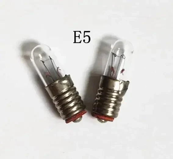 Mf6 Bulb E5 type indicator light bulbs with metal screw base