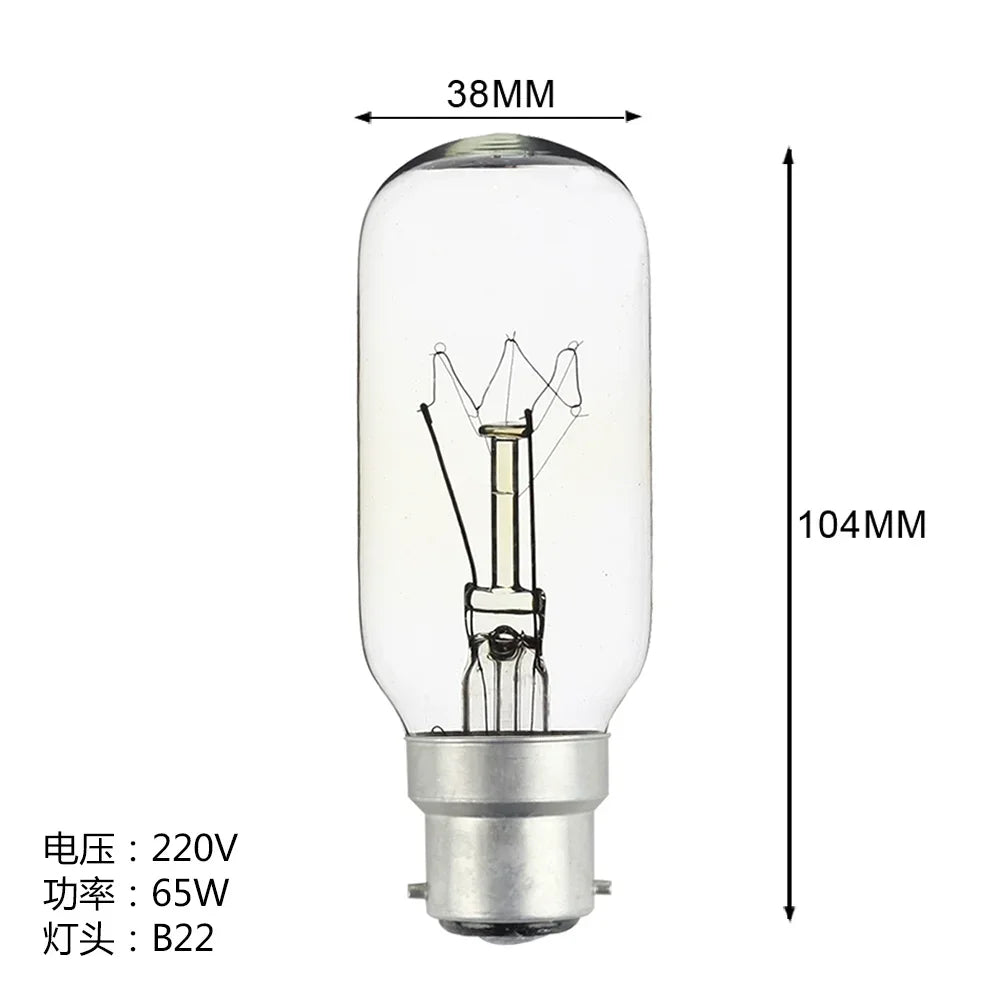 Lâmpada de navegação 220V 110V 65W B22D 38X104 24V 40W P28S E27 Lâmpada para iluminação de navio 