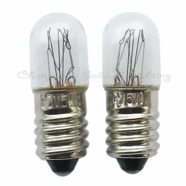10pcs miniature lamp 220v 5w E10 indicator bulbs pilot light lamps