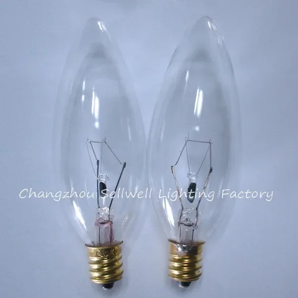 10pcs E12 candle lamp small bulb Screw base incandescent light  220V/40W transparent A733 555lamp sellwell lighting