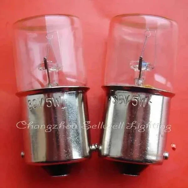 10pcs miniature lamp 30V 5W BA15S base clear glass bulbs factory direct sale