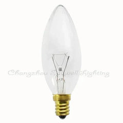 Miniature bulbs light 120v 25w E12 base clear glass candle bulb