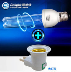 Lámpara de luz UVC NUEVA de 220 V y 15 W A395 e27 con base de lámpara, todo lo necesario