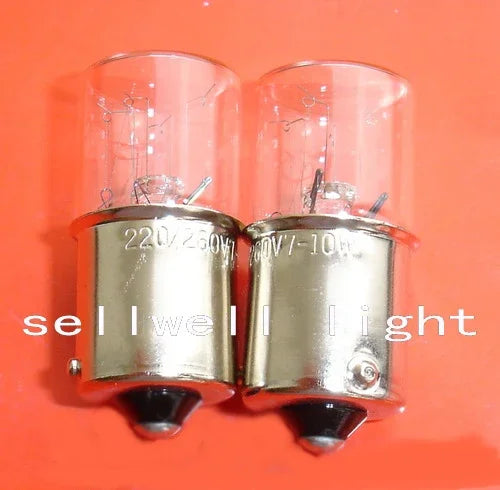 10 bombillas miniatura 220/260v 7-10w ba15s t16x36 A549 NUEVAS Sellwell Lighting 