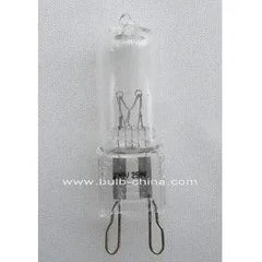 Halogen lamp 230v 25w G9 bulb with clear glass and metal pins