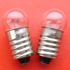 Miniature lamp 6v 0.5a E10 base 11mm diameter new set of 10 pieces