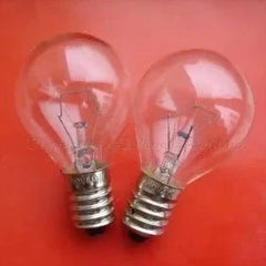 10pcs miniature lamp 110V 40W E14 G35 bulbs on red background