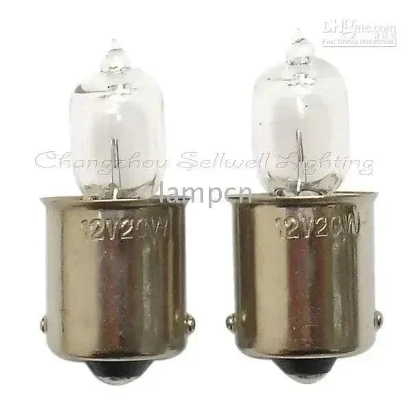 12v 20w ba15s a301 halogen bulbs pair close-up image