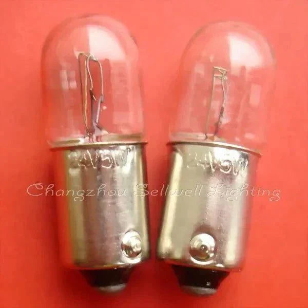 10pcs miniature lamp 24v 5w ba9s t10x28 automotive bulbs wholesale pack