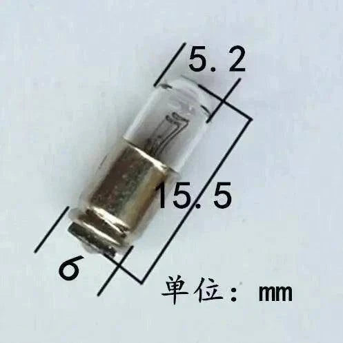Mf6 bulb 24V instrument indicator light with dimensions 15.5mm by 5.2mm by 6mm