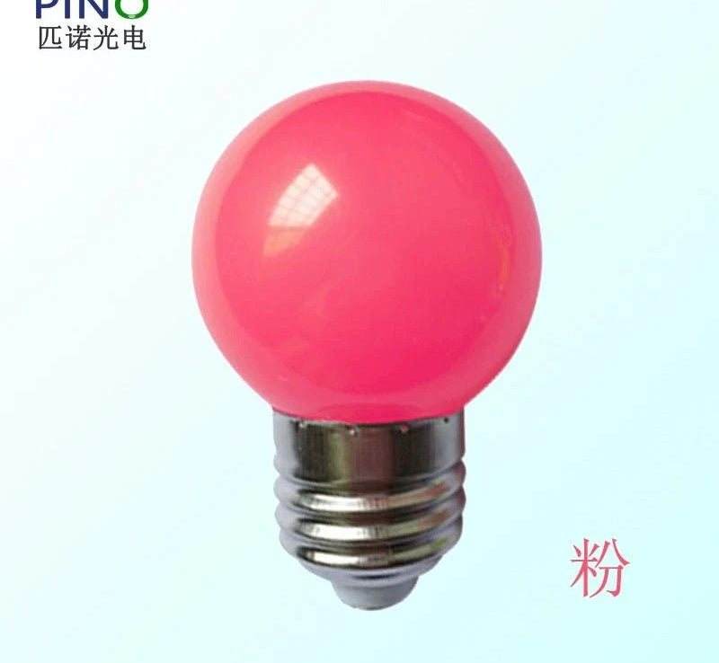 LED color household E27 screw red light bulb for energy-saving decorative lighting